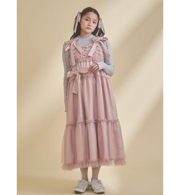 merry jenny「チュールリボンキャミワンピース」|ワンピース|