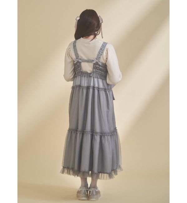 merry jenny「チュールリボンキャミワンピース」|ワンピース|