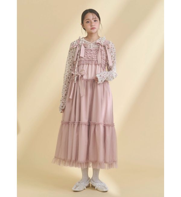 merry jenny「チュールリボンキャミワンピース」|ワンピース|