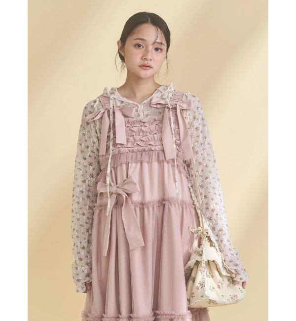 merry jenny「チュールリボンキャミワンピース」|ワンピース|