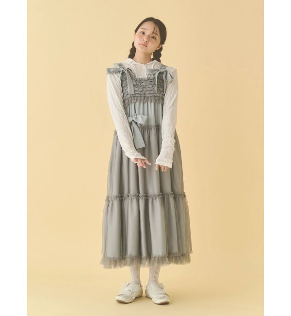 merry jenny「チュールリボンキャミワンピース」|ワンピース|