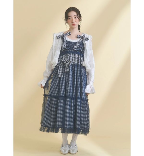 merry jenny「チュールリボンキャミワンピース」|ワンピース|