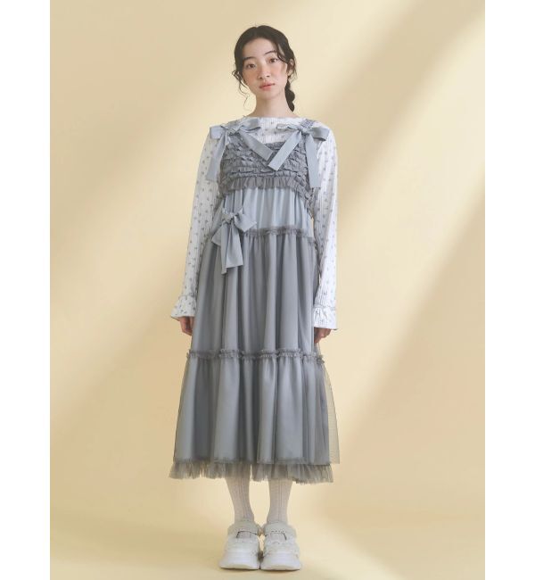 merry jenny「チュールリボンキャミワンピース」|ワンピース|