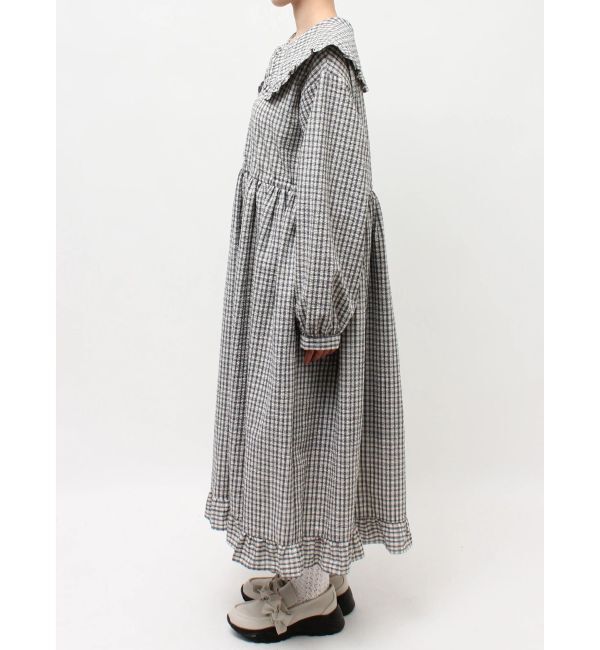 merry jenny「チェックフリルカラーワンピース」|ワンピース|