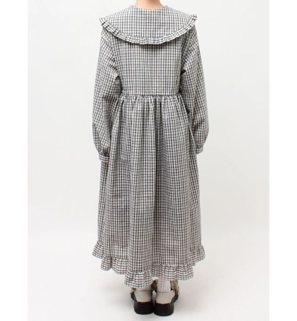 merry jenny「チェックフリルカラーワンピース」|ワンピース|