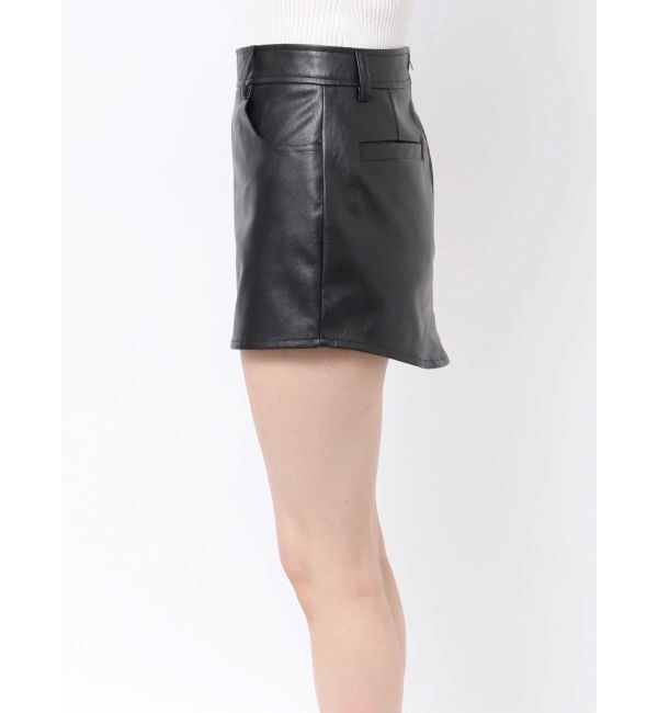 GYDA「フェイクレザースカートライクショートパンツ」|スカート|