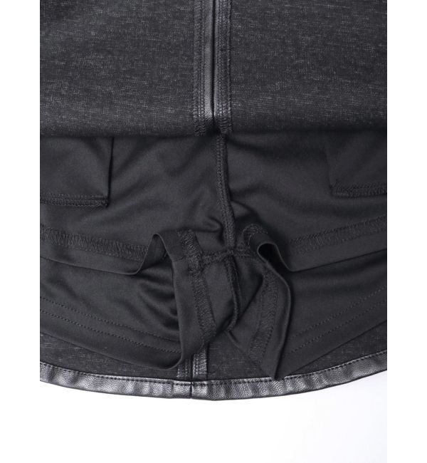 GYDA「フェイクレザースカートライクショートパンツ」|スカート|