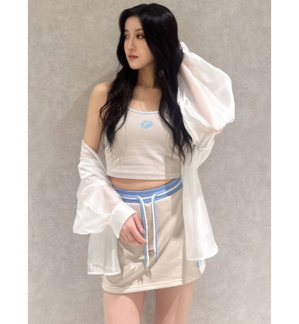 GYDA「GDバイカラースカートライクショートパンツ」|スカート|