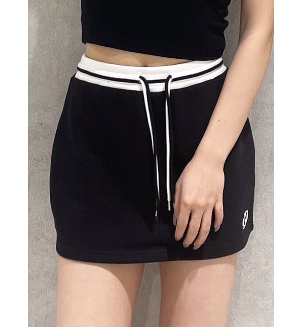 GYDA「GDバイカラースカートライクショートパンツ」|スカート|ブラック