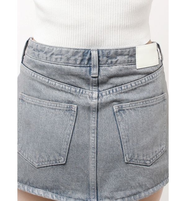 GYDA「ハイウエストダメージスカートライクデニムショートパンツ」|スカート|