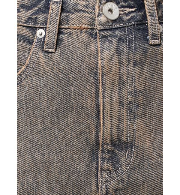 GYDA「ハイウエストG bijou CARGOデニムロングスカート」|スカート|