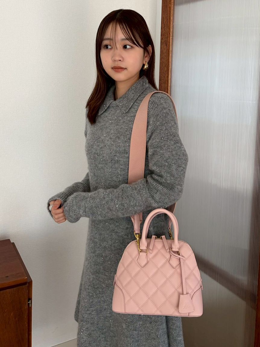 Mila Owen「【USAGI ONLINE・ZOZOTOWN限定カラー】キルティングボストンバッグ」|ボストンバッグ|