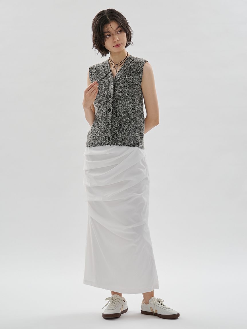 emmi atelier「サイドタックナロースカート/撥水【セットアップ対応】」|スカート|