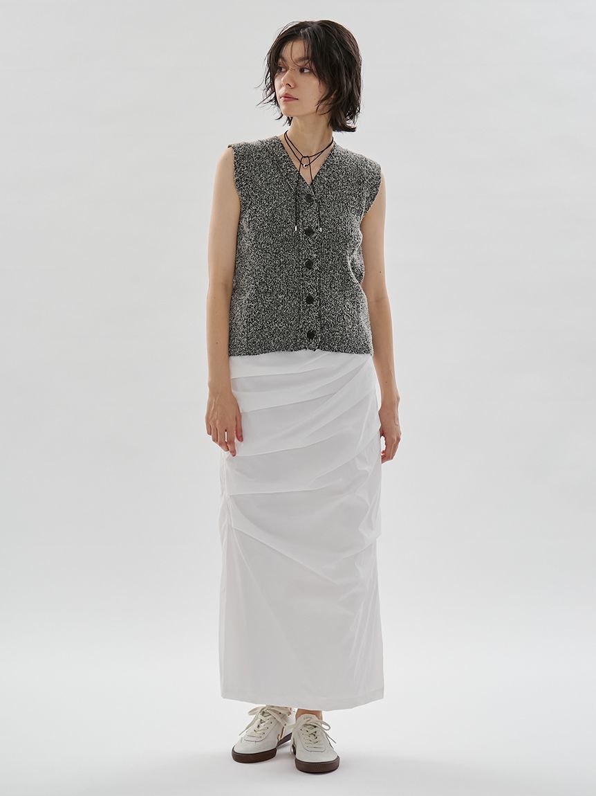 emmi atelier「サイドタックナロースカート/撥水【セットアップ対応】」|スカート|