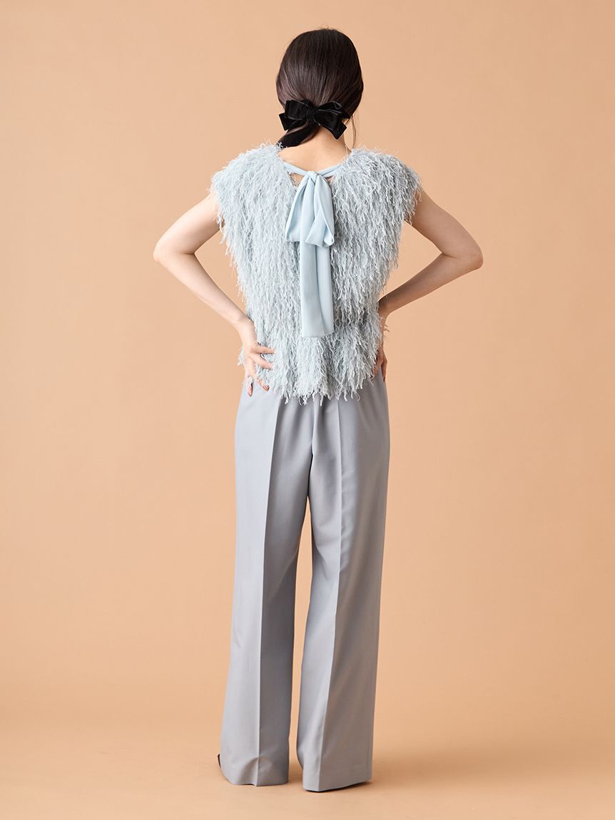 LILY BROWN「【WEB限定00サイズ】フェザージレセットコンビネゾン」|オールインワン|