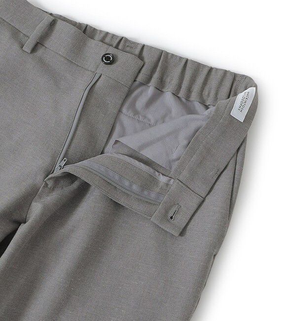 MACKINTOSH PHILOSOPHY「リネンシャンブレー エラスティックパンツ」|スラックス|