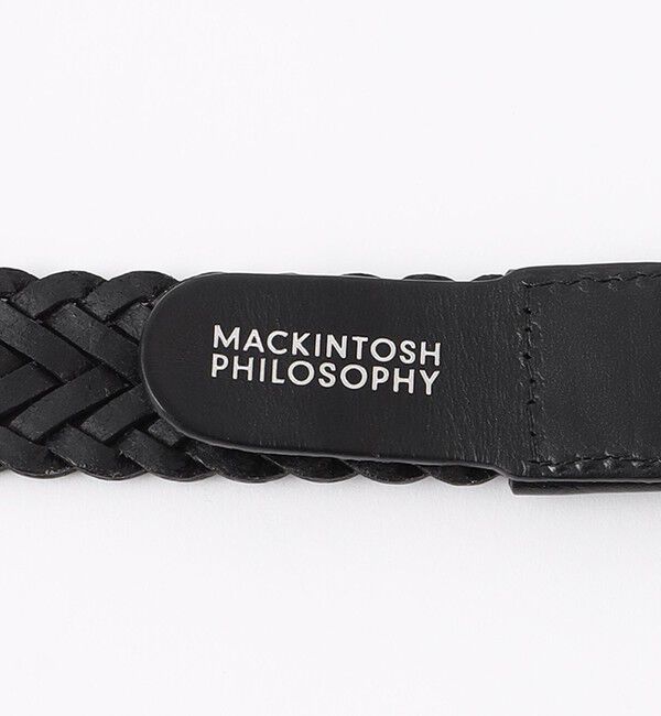 MACKINTOSH PHILOSOPHY「オイルレザーメッシュ カジュアルベルト」|ベルト|