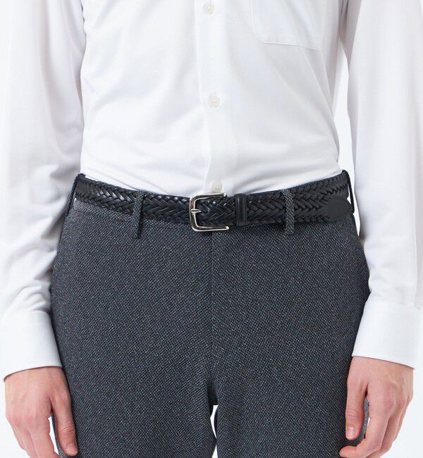 MACKINTOSH PHILOSOPHY「オイルレザーメッシュ カジュアルベルト」|ベルト|