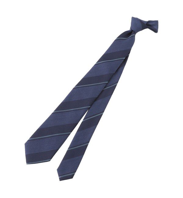 MACKINTOSH PHILOSOPHY「メランジレジメンタル レギュラータイ」|ネクタイ・蝶ネクタイ|ネイビー