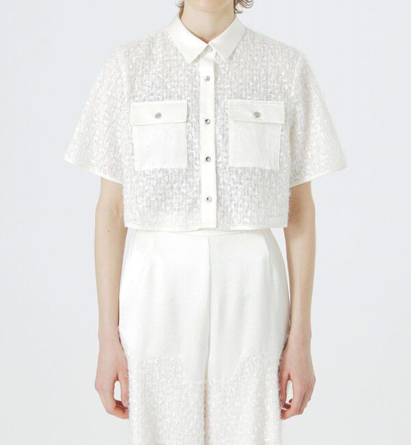  「フェザースパンコールブラウス」|シャツ・ブラウス|