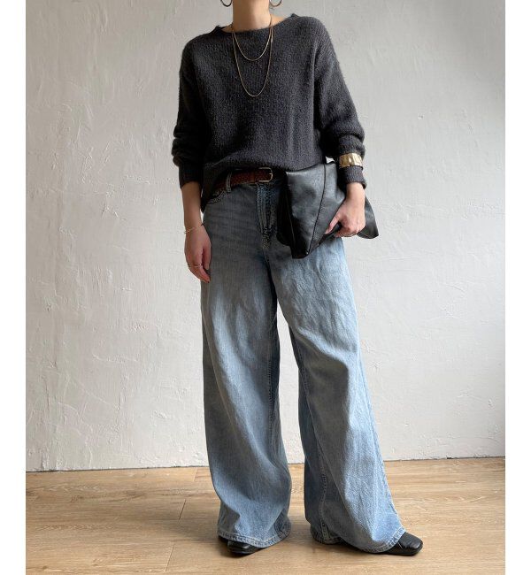 Lbc with Life「フェザーヤーン畦ニットプルオーバー」|カーディガン|