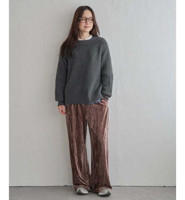 Lbc with Life「フェザーヤーン畦ニットプルオーバー」|カーディガン|