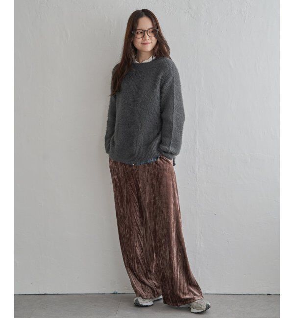 Lbc with Life「フェザーヤーン畦ニットプルオーバー」|カーディガン|