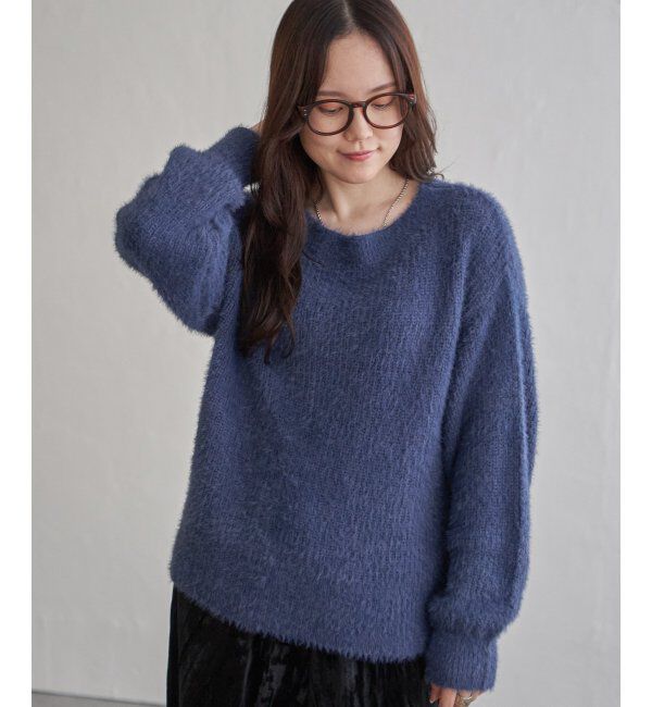 Lbc with Life「フェザーヤーン畦ニットプルオーバー」|カーディガン|