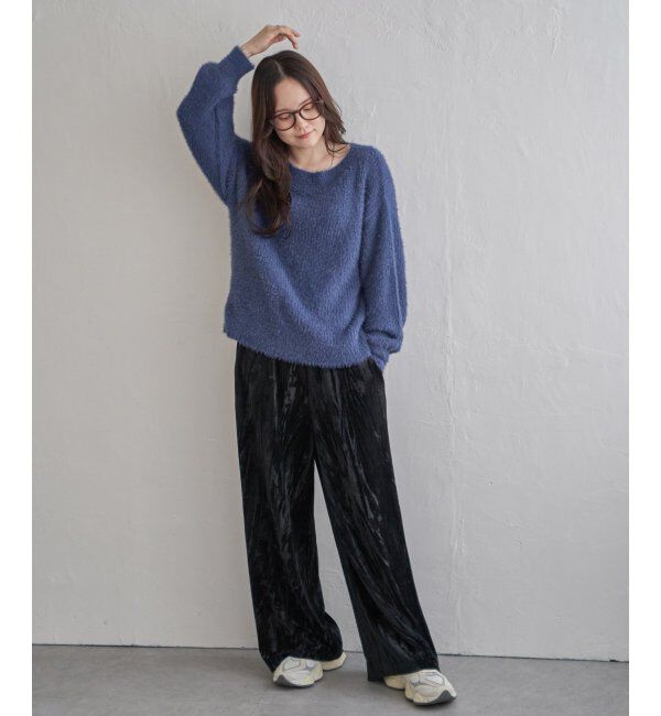 Lbc with Life「フェザーヤーン畦ニットプルオーバー」|カーディガン|