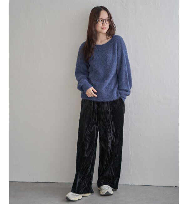 Lbc with Life「フェザーヤーン畦ニットプルオーバー」|カーディガン|