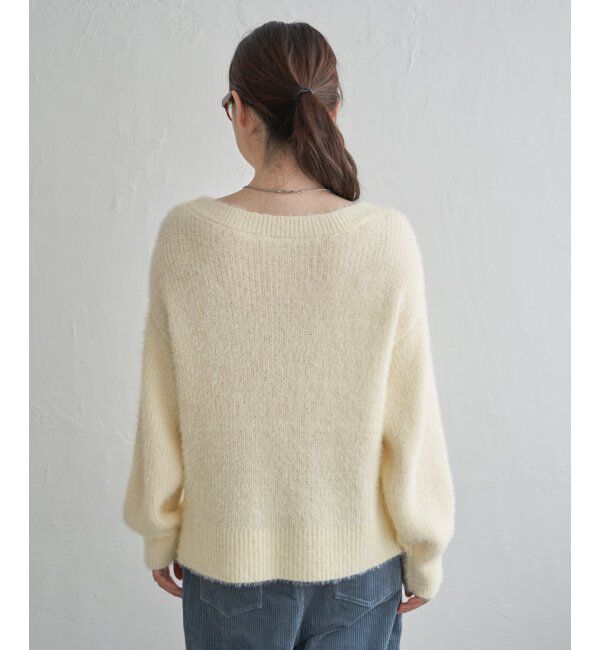 Lbc with Life「フェザーヤーン畦ニットプルオーバー」|カーディガン|