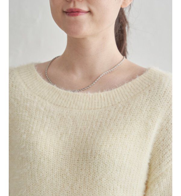 Lbc with Life「フェザーヤーン畦ニットプルオーバー」|カーディガン|