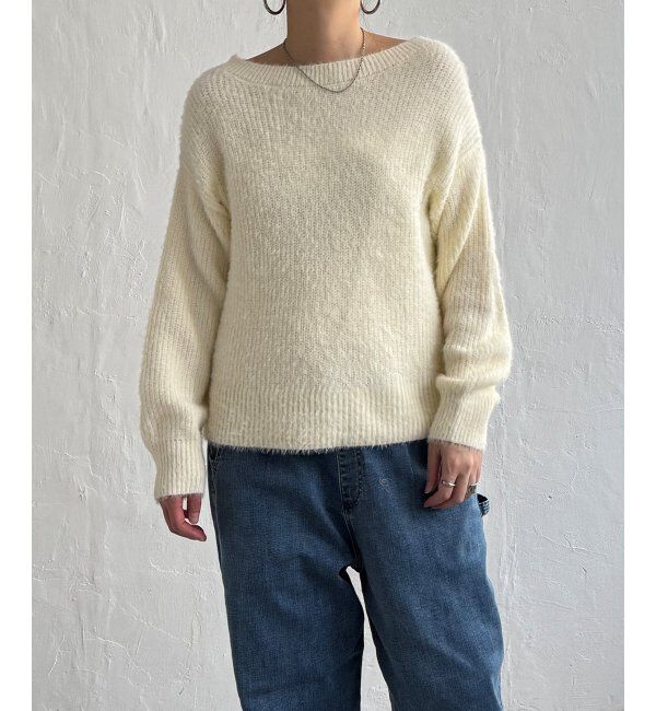 Lbc with Life「フェザーヤーン畦ニットプルオーバー」|カーディガン|