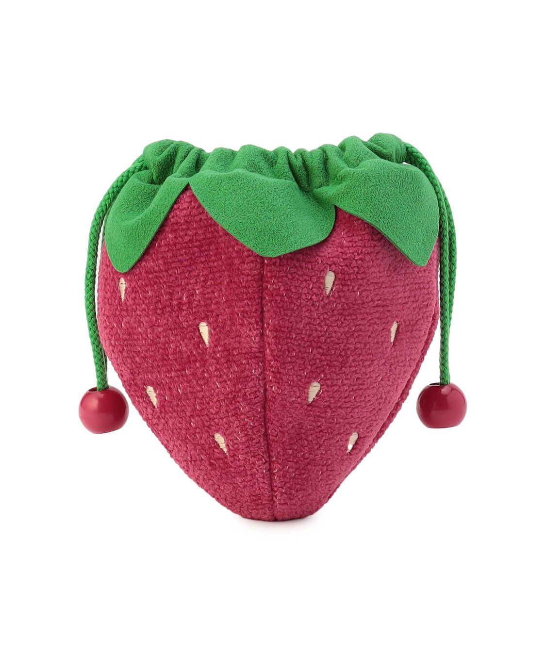 LOVERARY BY FEILER「ストロベリードット　イチゴ型巾着　L/STD-260094」|ポーチ|ライトワイン