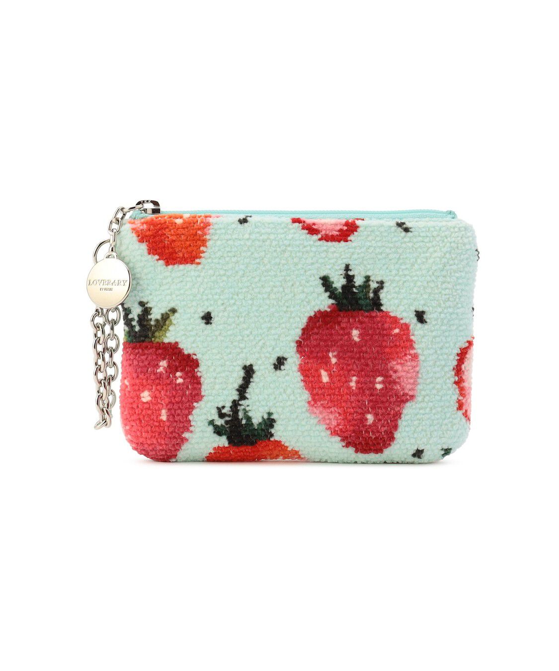 LOVERARY BY FEILER「ストロベリードット　キー＆カードポーチ　L/STD-260089」|キーケース|ペールグリーン