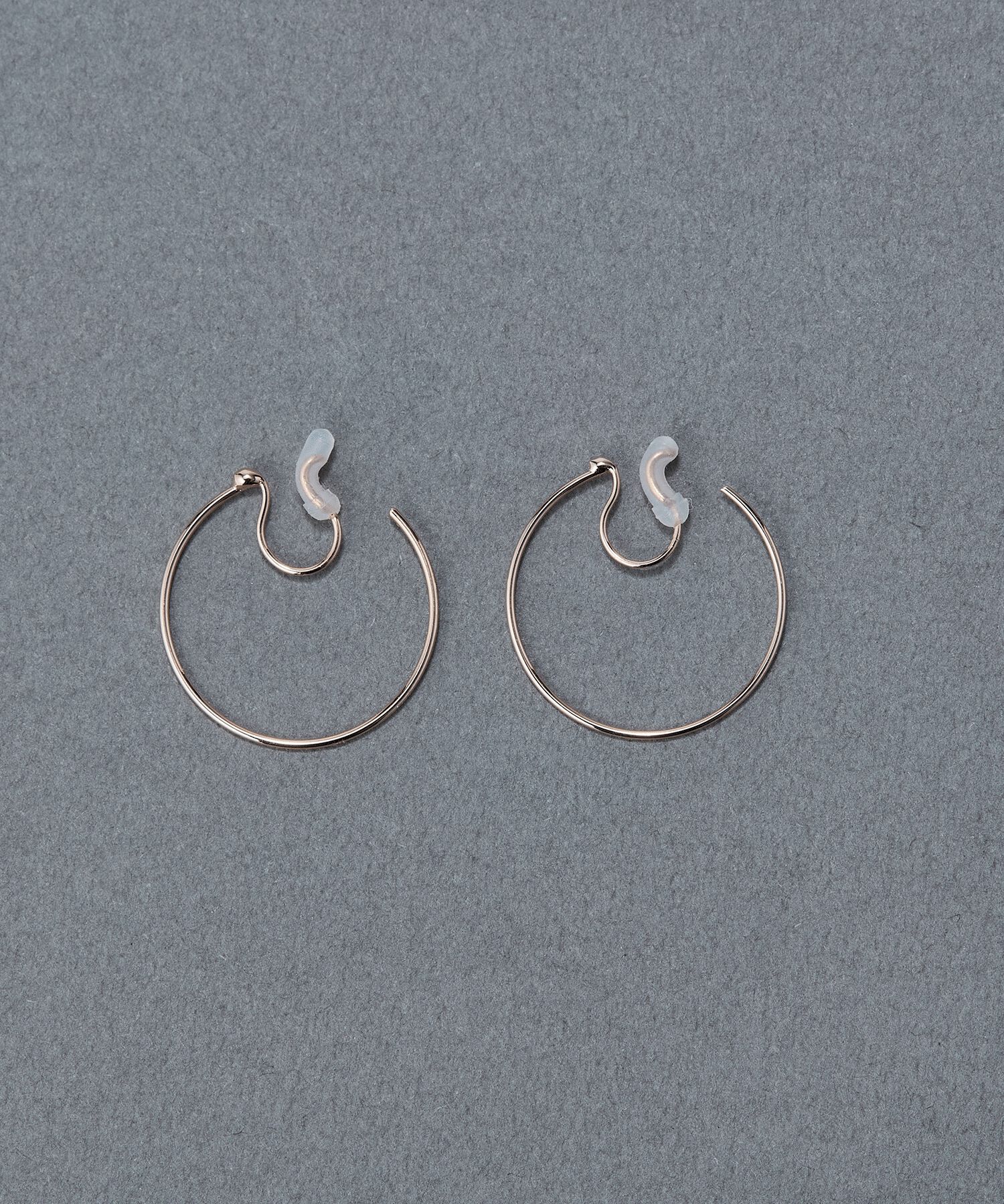 Phoebe「【痛くないシリーズ】スリムビッグフープライトフィットイヤリング」|イヤリング|