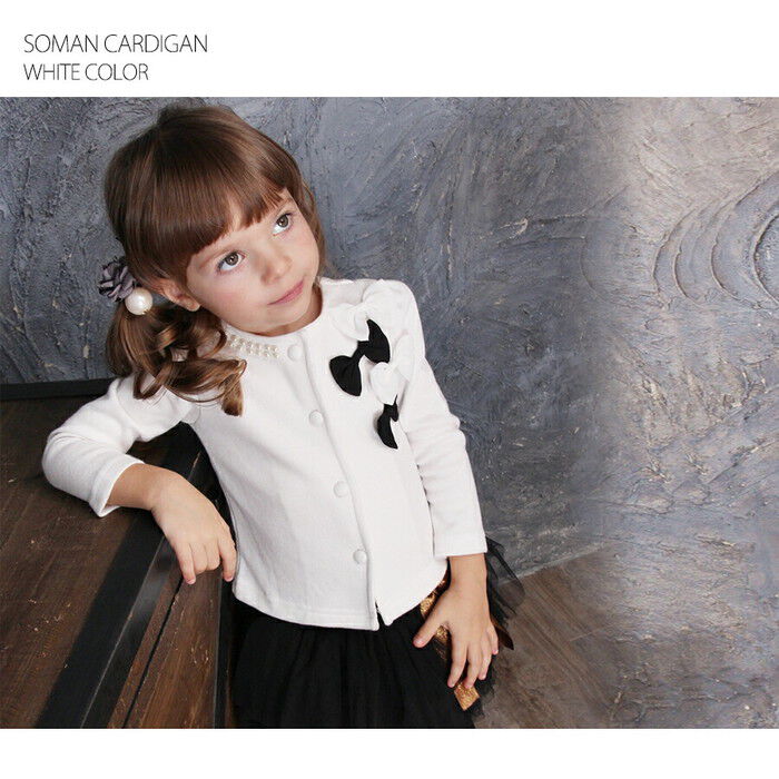 BACKYARD FAMILY「キッズ カーディガン 女の子 通販 カーデガン 10001498 秋 冬 春 秋冬 リボン パール」|その他|