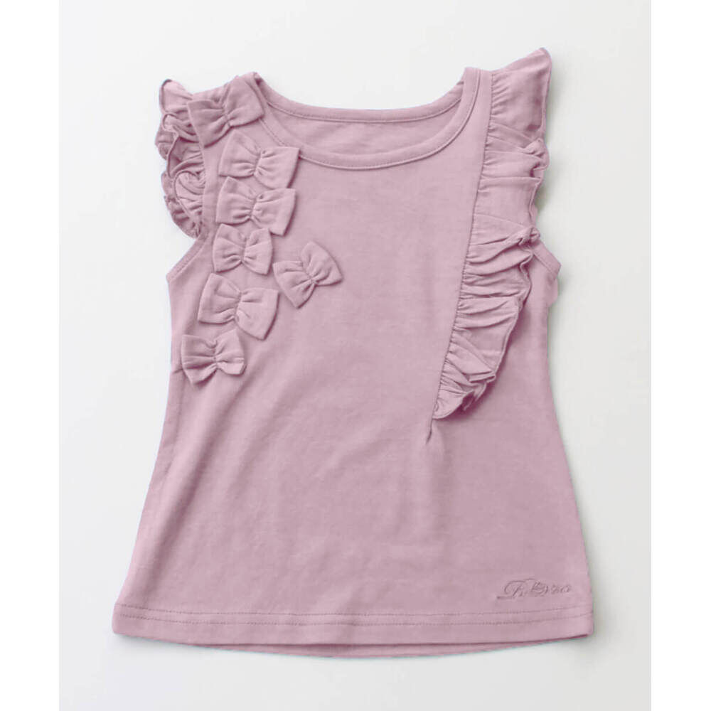 BACKYARD FAMILY「キッズ ノースリーブ 女の子 通販 タンクトップ 13072001 Tシャツ カットソー 半袖」|その他|ピンク1