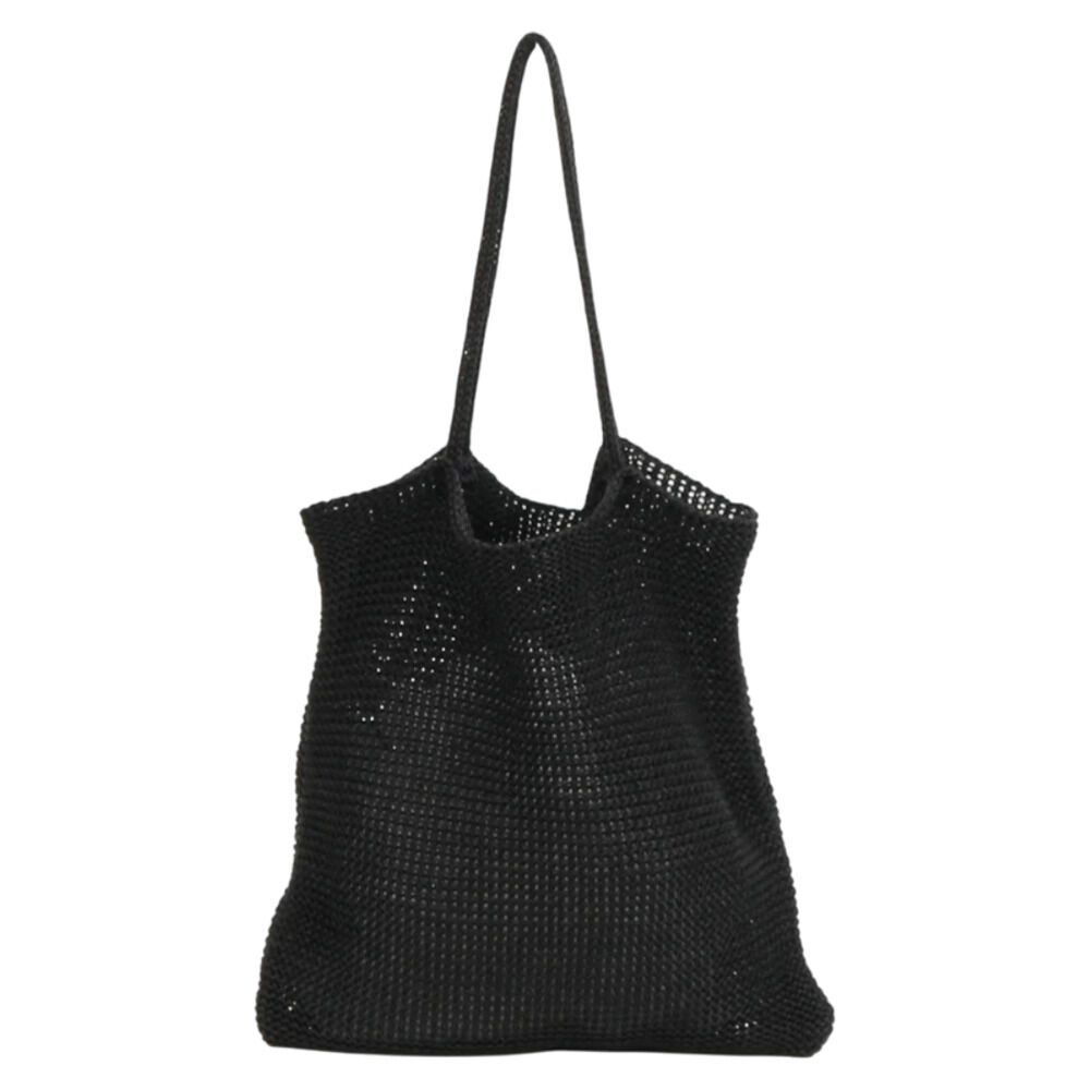 cache cache「cachecache カシュカシュ トートバッグ ラメ糸 通販 トートバック トート 手提げ」|トートバッグ|ブラック1