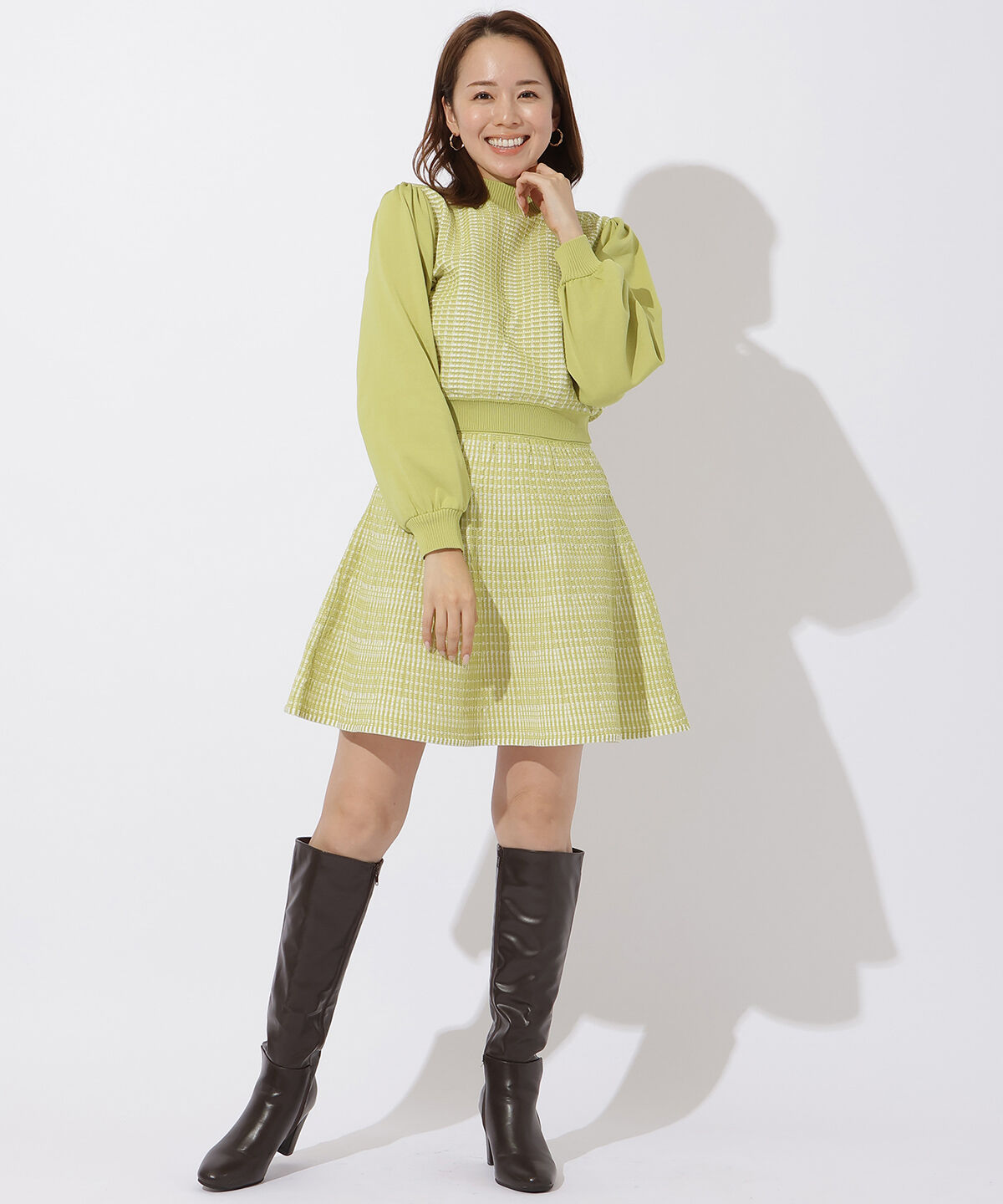 アンドクチュール「ジャガードニットプルオーバー」|ニット・セーター|