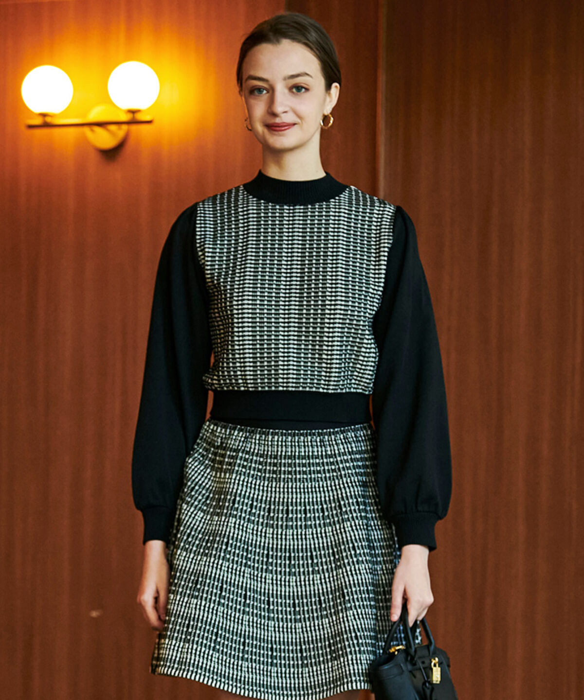 アンドクチュール「ジャガードニットプルオーバー」|ニット・セーター|