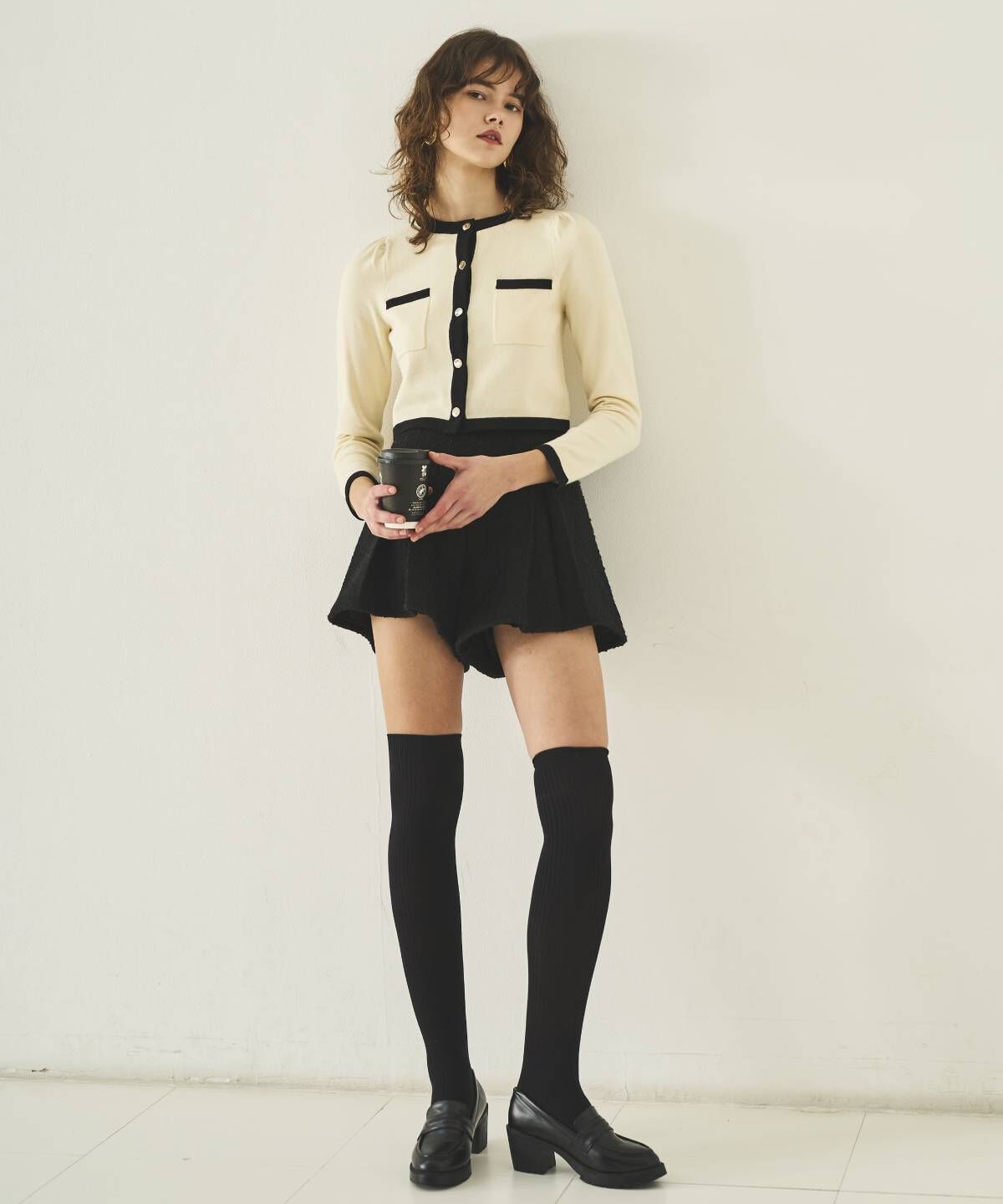 アンドクチュール「ツイードショートパンツ」|キュロット|