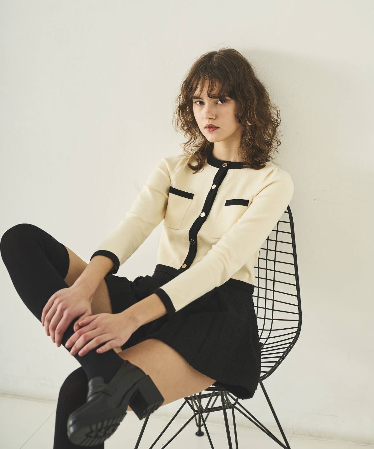 アンドクチュール「ツイードショートパンツ」|キュロット|