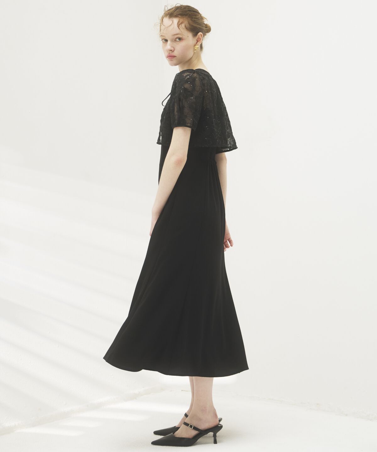 アンドクチュール「2WAYレースケープドレス」|ドレス|