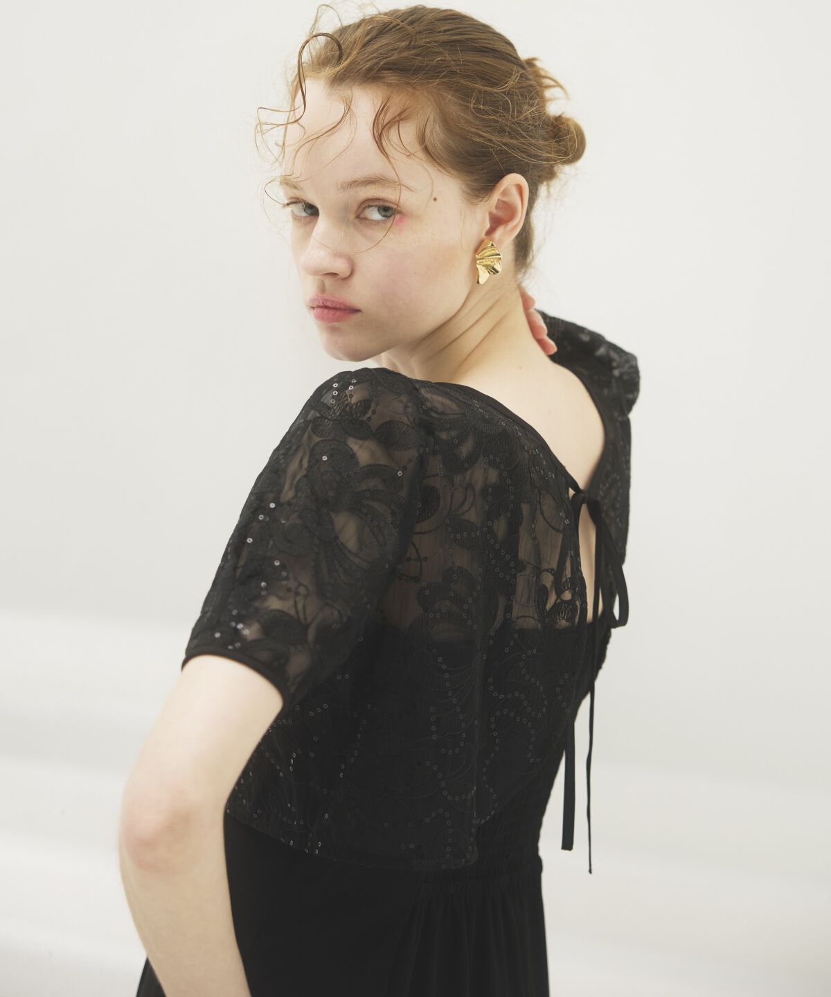 アンドクチュール「2WAYレースケープドレス」|ドレス|