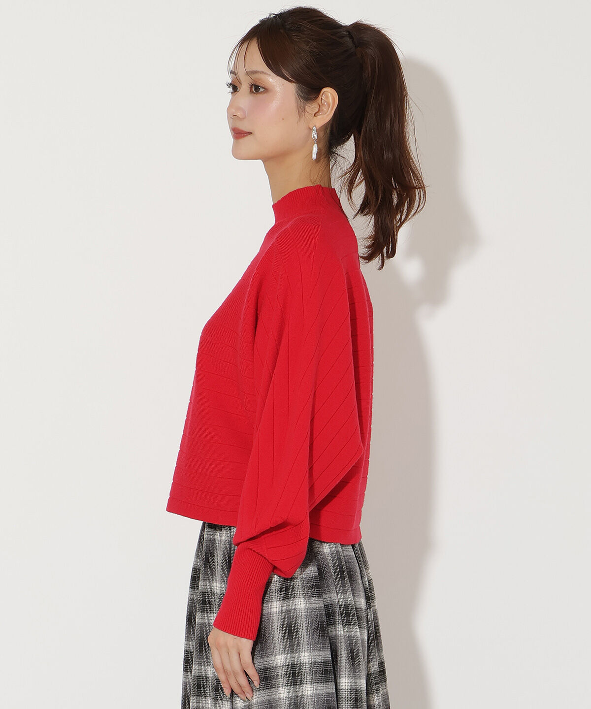 アンドクチュール「ワイドリブドルマンニット」|ニット・セーター|