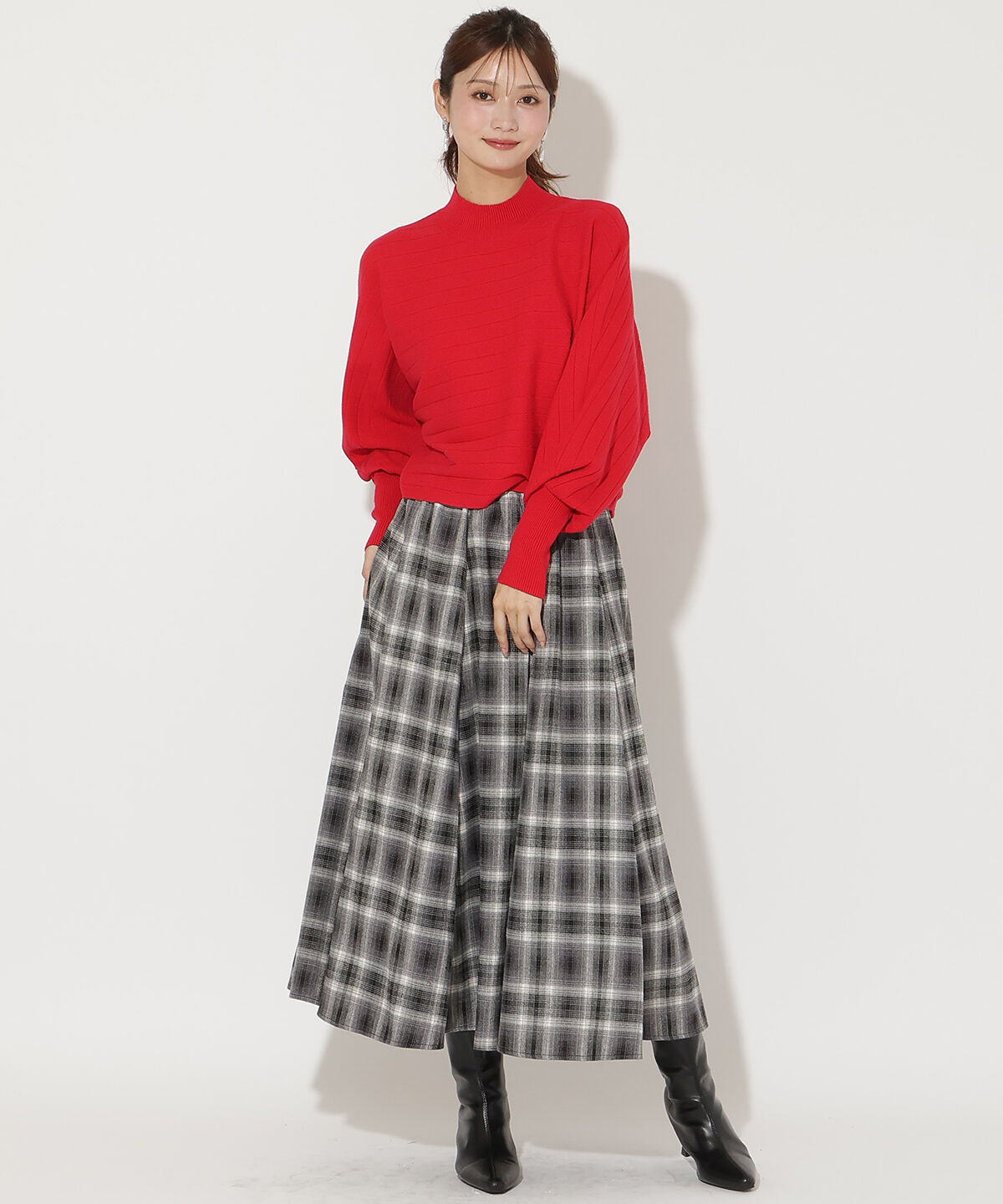 アンドクチュール「ワイドリブドルマンニット」|ニット・セーター|