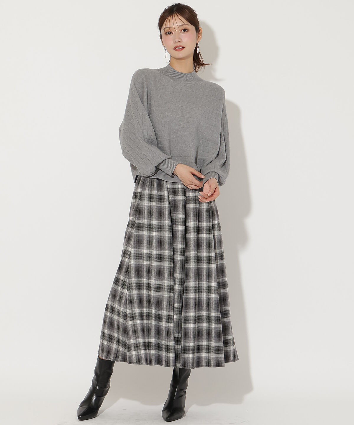 アンドクチュール「ワイドリブドルマンニット」|ニット・セーター|