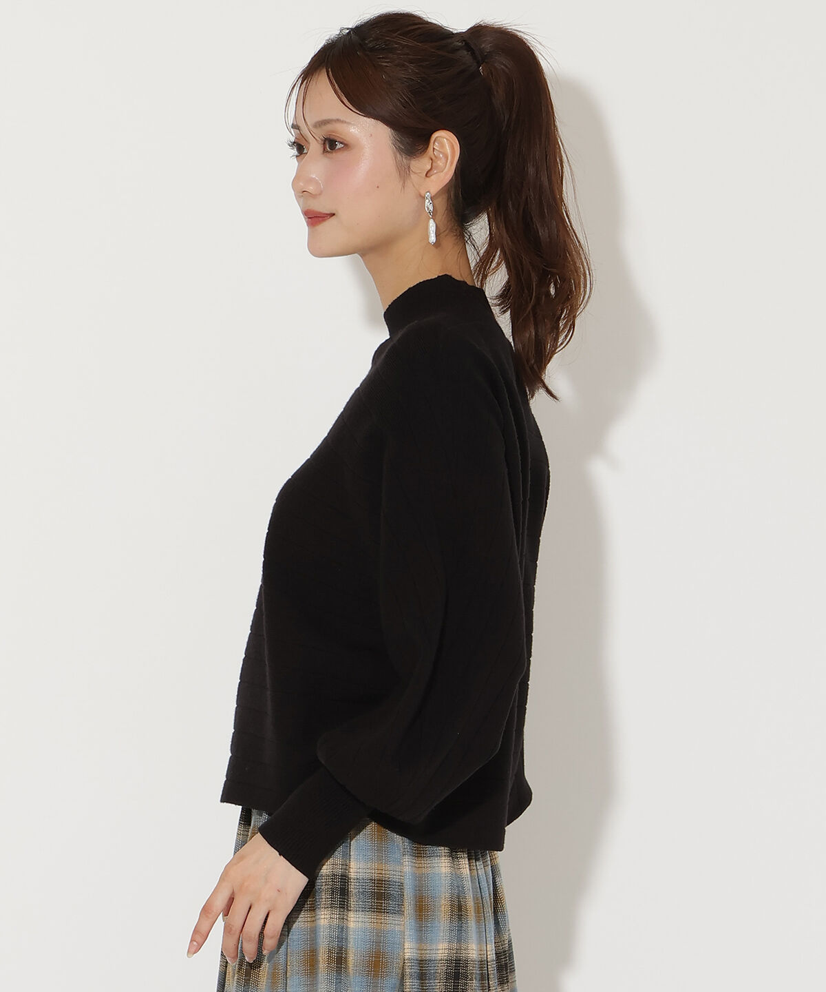 アンドクチュール「ワイドリブドルマンニット」|ニット・セーター|