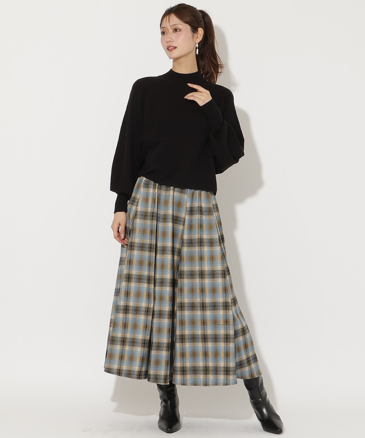 アンドクチュール「ワイドリブドルマンニット」|ニット・セーター|